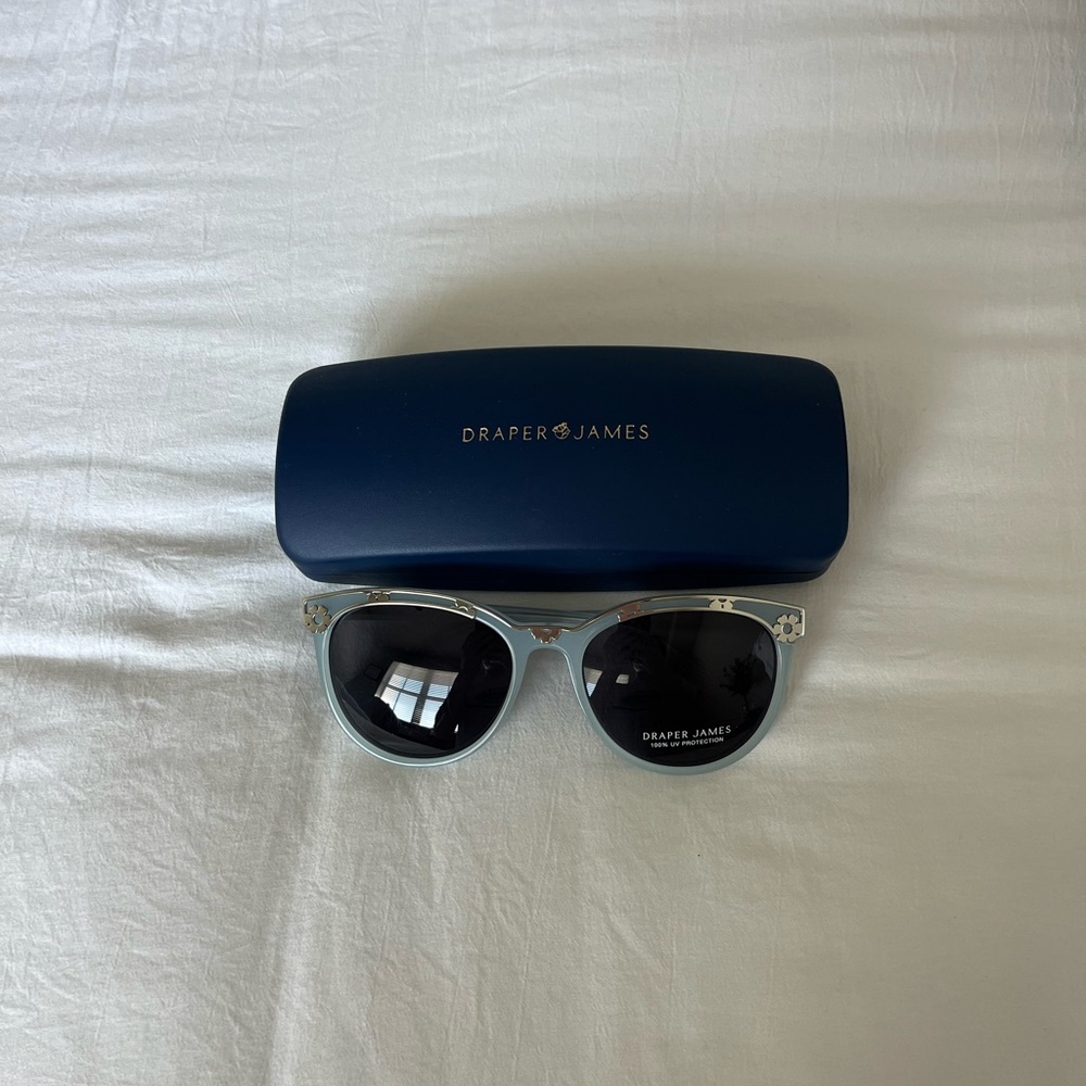Draper James Blue Flower Sunglasses